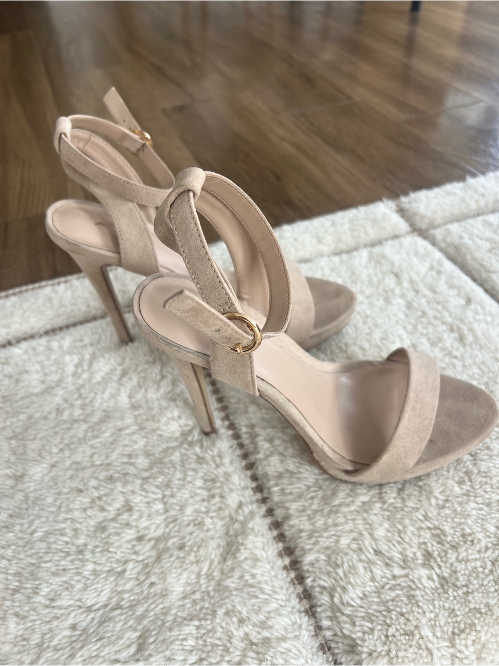 ALDO Women's Nude Suede Heel